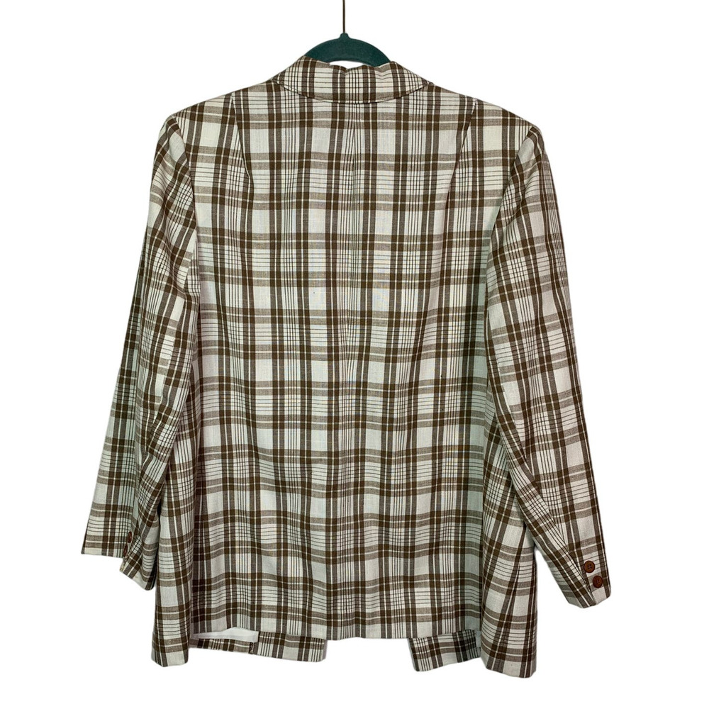 Pendleton Plade Oversized Blazer Jacket, Size 16 - image 6